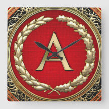 [200] “A” Gold Vintage Monogram