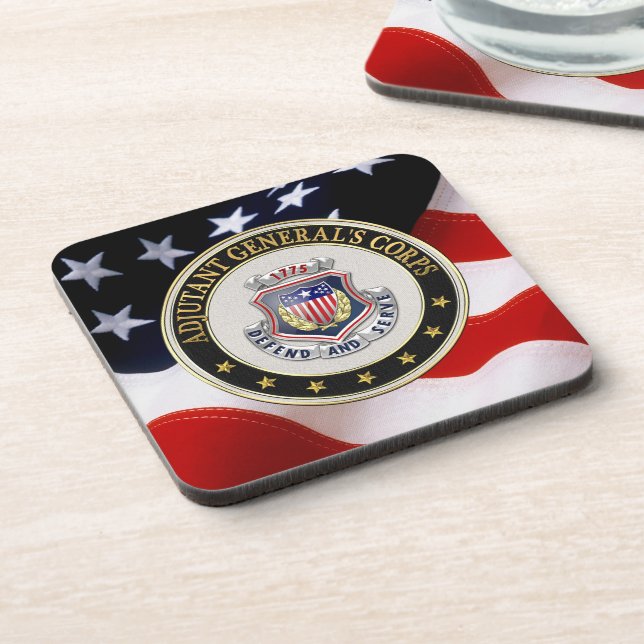 [200] AG Corps Regimental Insignia [3D] Coaster (Left Side)