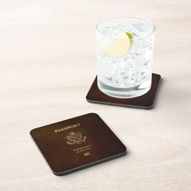 [200] American Passport Cover Coaster (Right Side)
