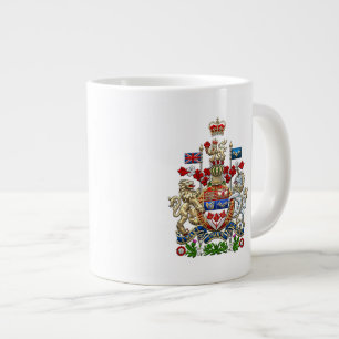 [200] Canada Coat of Arms [3D] Large Coffee Mug