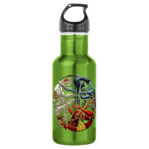[200] Celtic Sacred Art - Three Dogs 532 Ml Water Bottle
