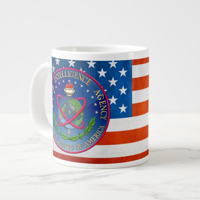 [200] Defence Intelligence Agency (DIA) Seal Large Coffee Mug (Front Left)