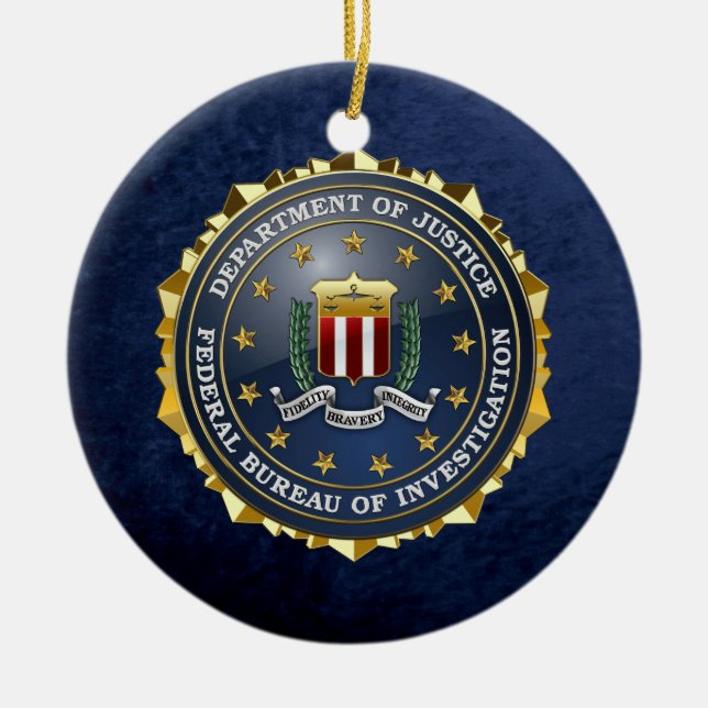 [200] FBI Special Edition Ceramic Ornament (Front)
