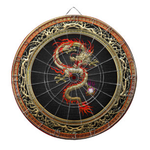 [200] Golden Chinese Dragon Fucanglong Dartboard