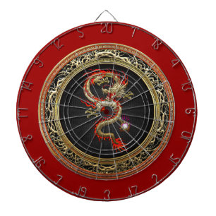 [200] Golden Chinese Dragon Fucanglong Dartboard