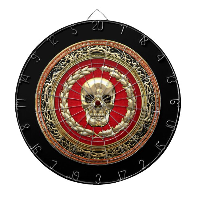 [200] Golden Skull Dartboard (Front)