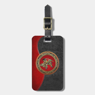 [200] Hokusai - Shoki Riding Shishi Lion Luggage Tag