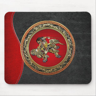 [200] Hokusai - Shoki Riding Shishi Lion Mouse Pad