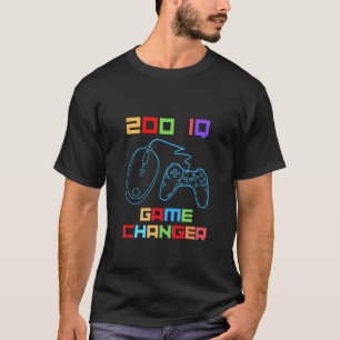 200 Iq Player Game Changer Skill Aim Perfect Plan  T-Shirt