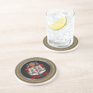 [200] Knights Templar Coat of Arms Coaster