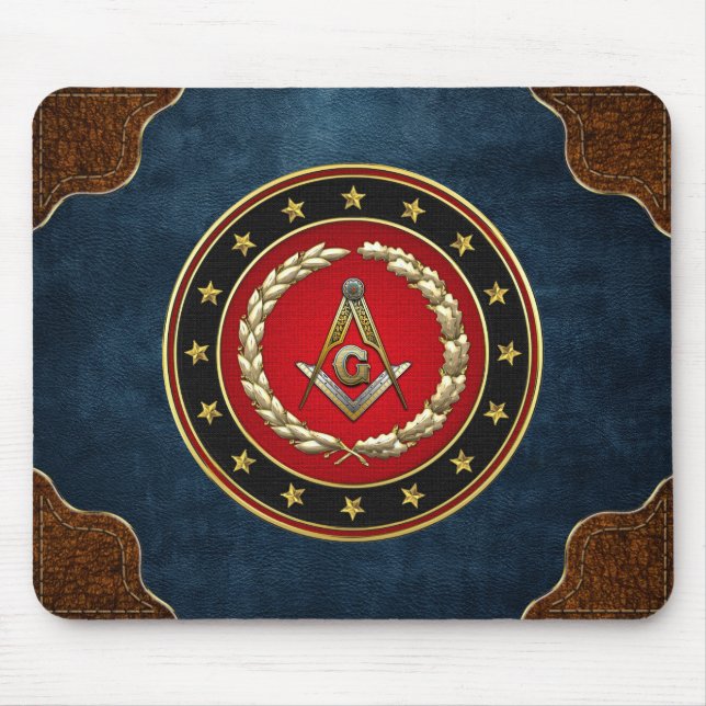 [200] Masonic Square and Compasses [3rd Degree] Mouse Pad (Front)