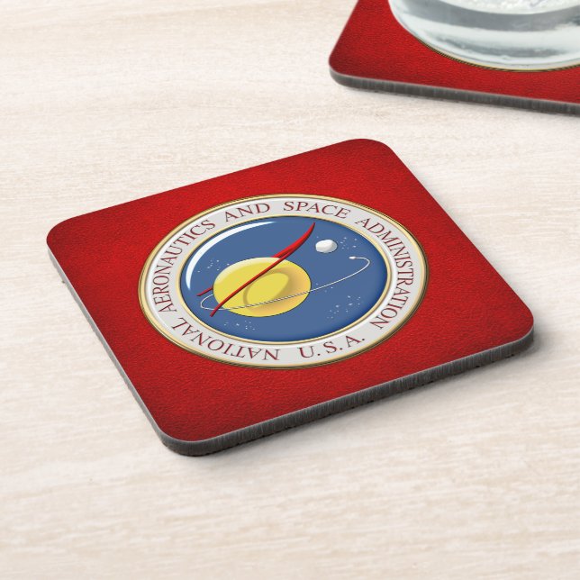 [200] NASA Emblem [3D] Coaster (Left Side)