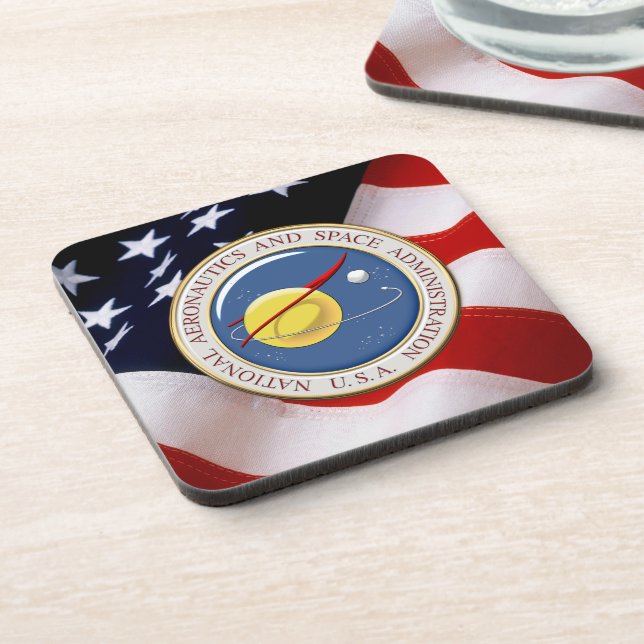 [200] NASA Emblem [3D] Coaster (Left Side)