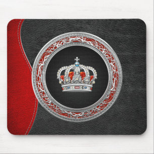 [200] Prince-Princess King-Queen Crown [Silver] Mouse Pad