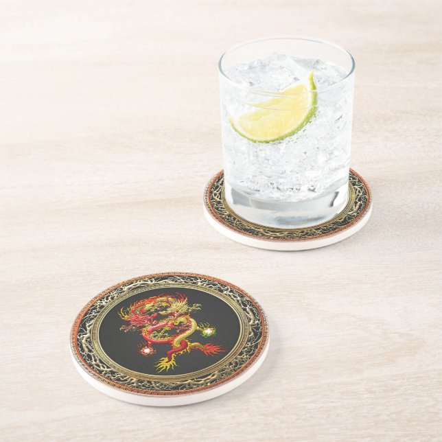 [200] Red and Yellow Dragons Coaster (Side)