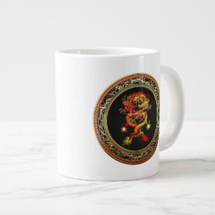 [200] Red and Yellow Dragons Large Coffee Mug