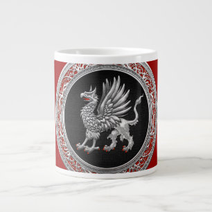 [200] Sacred Silver Griffin Large Coffee Mug