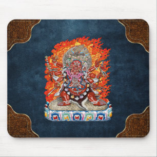 [200] Tibetan Thangka  - Wrathful Deity Hayagriva Mouse Pad