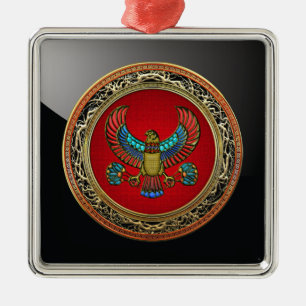 [200] Treasure Trove: Egyptian Falcon Metal Tree Decoration