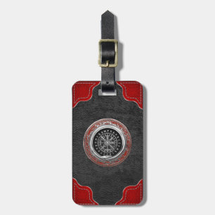 [200] Vegvisir - Viking Silver Magic Runic Compass Luggage Tag