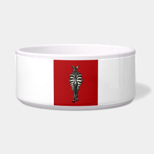 [200] Zebra: Rear View on Red