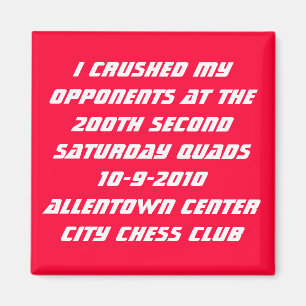 200th Allentown Quads Magnet