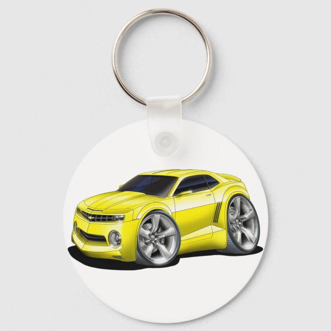 2010-11 Camaro Yellow car Key Ring (Front)