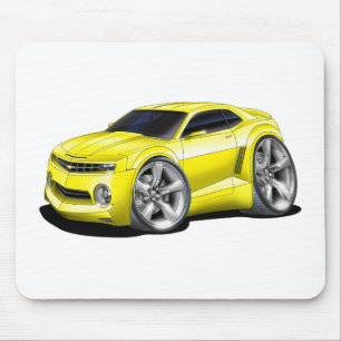2010-11 Camaro Yellow car Mouse Pad