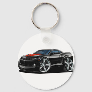 2010-12 Camaro Black-Red Car Key Ring
