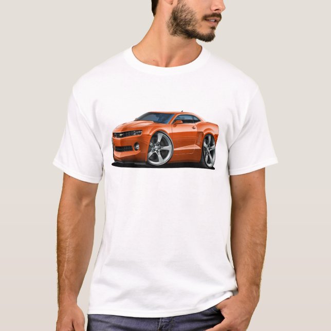 2010-12 Camaro Orange Car T-Shirt (Front)