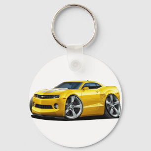 2010-12 Camaro Yellow-White Car Key Ring