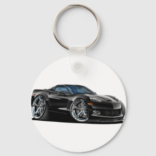 2010-12 Corvette Black Car Key Ring