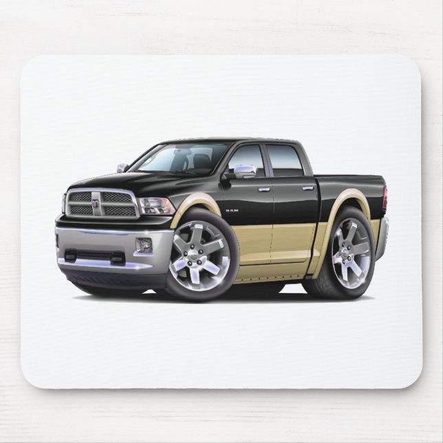 2010-12 Ram Dual Black-Tan Truck Mouse Pad (Front)