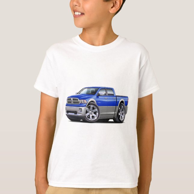2010-12 Ram Dual Blue-Grey Truck T-Shirt (Front)