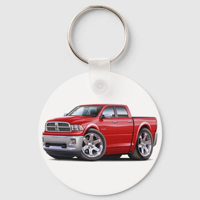 2010-12 Ram Dual Red Truck Key Ring (Front)