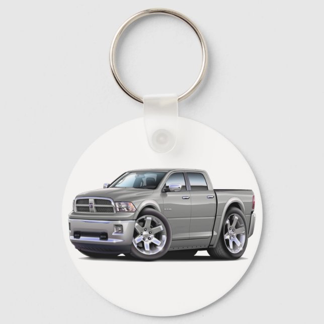 2010-12 Ram Dual Silver Truck Key Ring (Front)