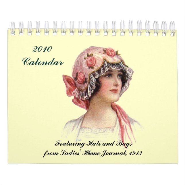 2010 Calendar ~ Featuring Hats and Bags from 1913 (Cover)