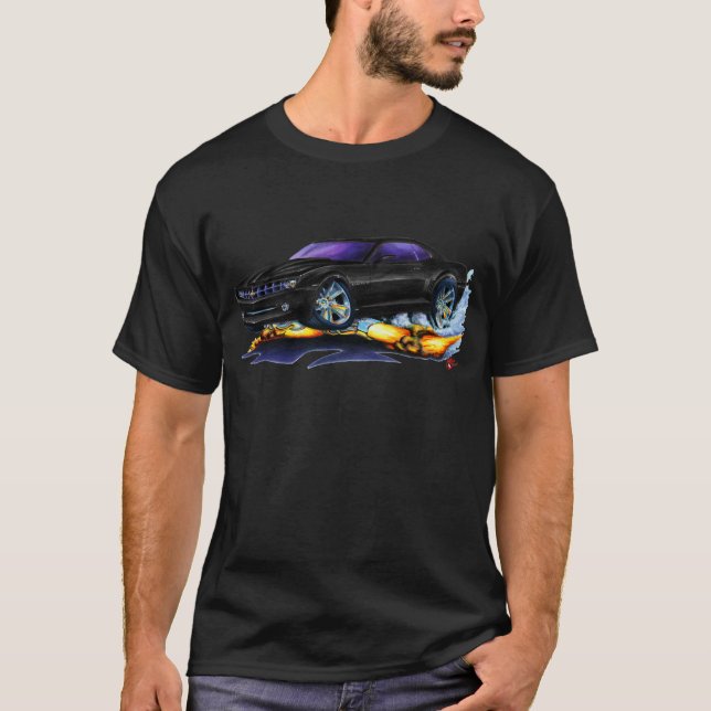 2010 Camaro Black Car T-Shirt (Front)