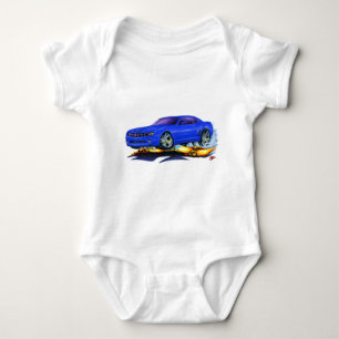 2010 Camaro Blue Car Baby Bodysuit