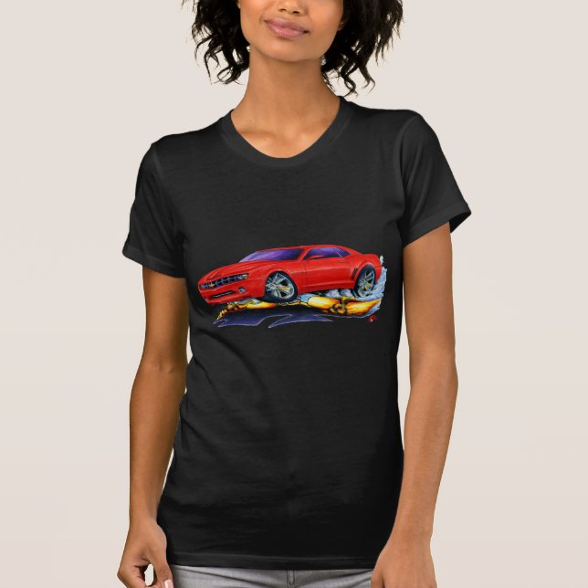 2010 Camaro Red Car T-Shirt (Front)