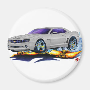 2010 Camaro Silver Car Magnet