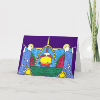 2010 Christmas card blue ground