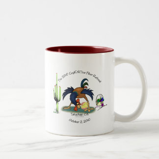 2010 FIber Retreat, Because once was just ... Two-Tone Coffee Mug