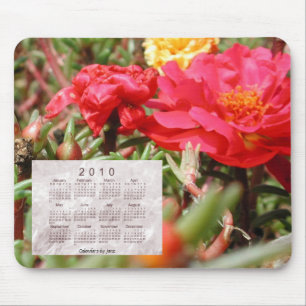 2010 Floral Calendar Mouse Pad