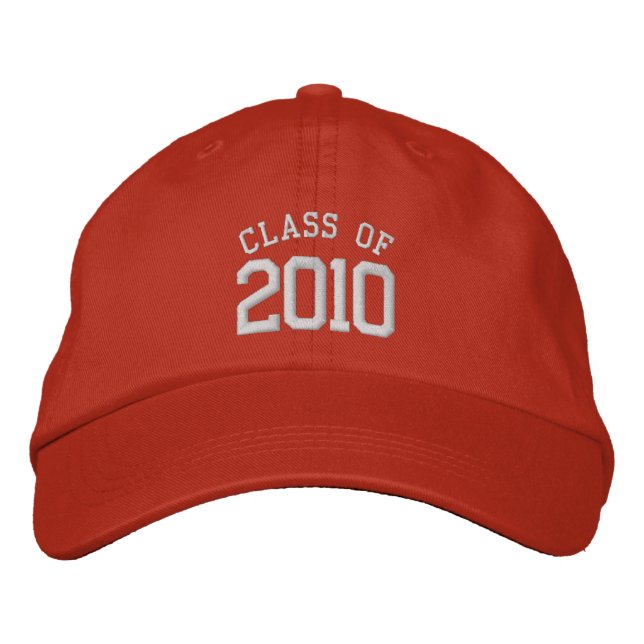 2010 graduation cap in orange (Front)