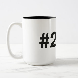 2010 Hashtag 15 Birthday Anniversary Two-Tone Coffee Mug