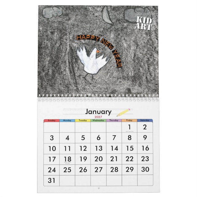 2010 Kid Art Calendar (Jan 2027)