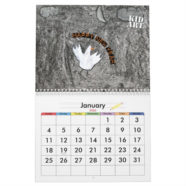 2010 Kid Art Calendar (Jan 2026)