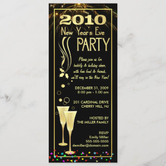2010 New Year's Eve Party Invitations