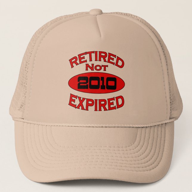 2010 Retirement Year Trucker Hat (Front)